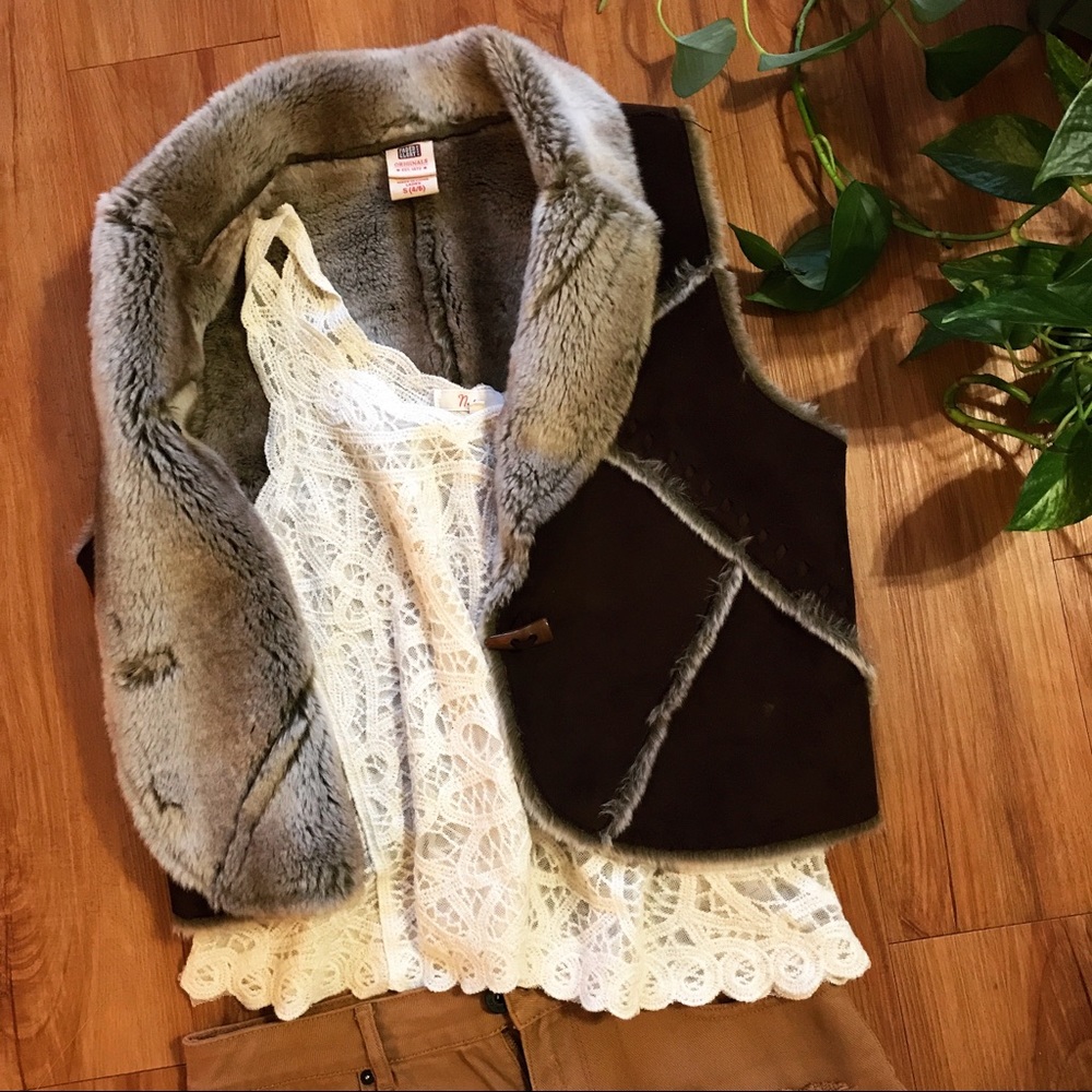 Faded Glory Fur Vest